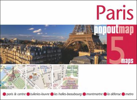 Map Paris Popout Map: 5 Maps (Popout Maps) Book