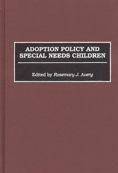 Hardcover Adoption Policy and Special Needs Children Book