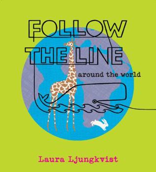 Hardcover Follow the Line Around the World Book