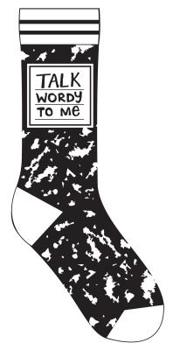 Apparel Talk Wordy to Me Socks Book