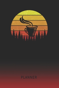 Planner: Long Black 2 Year Weekly Planner | 2020 - 2022  | Retro Vintage Sunset Cover | January 20 - December 21 | Planning Organizer Writing Notebook ... | Plan Days, Set Goals & Get Stuff Done