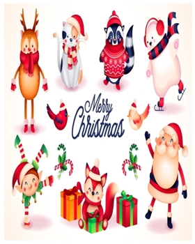 merry christmas: 50 Christmas Coloring Pages for Kids
