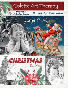Paperback Dementia Coloring Books Christmas Babies Book