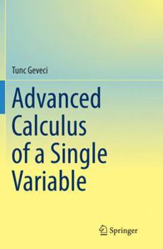 Paperback Advanced Calculus of a Single Variable Book