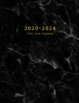 Paperback 2020-2024 Five Year Planner: Large 60-Month Schedule Organizer with Marble Cover (Volume 2) Book