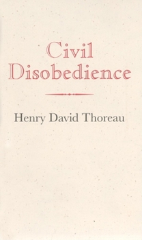 Hardcover Civil Disobedience Book
