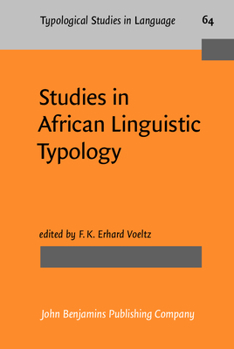 Studies in African Linguistic Typology - Book #64 of the Typological Studies in Language