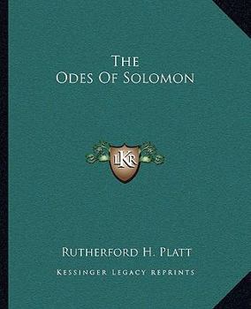 Paperback The Odes Of Solomon Book