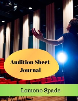 Paperback Audition Sheet Journal Book