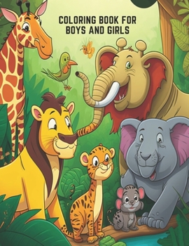 Paperback Coloring Book for Boys and Girls: Cute and Sweet Animals Book
