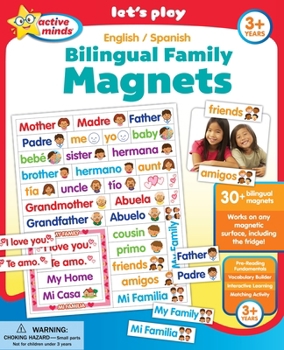 Misc. Active Minds English/Spanish Bilingual Family Magnets Book