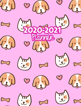 2020-2021 Planner: Two Year Calendar Organizer and Goal Journal | January 2020 - December 2021 Daily, Weekly and Monthly Planner Book with Back Sticker Expression Wall for 2 Years | Design Code 599927