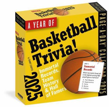 Calendar A Year of Basketball Trivia Page-A-Day(r) Calendar 2025: Immortal Records, Team History & Hall of Famers Book