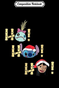 Composition Notebook: Disney Lilo and Stitch Ho Ho Ho Holiday Journal/Notebook Blank Lined Ruled 6x9 100 Pages
