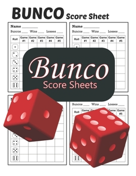 Paperback Bunco Score Sheets: Bunco Keeper Score book