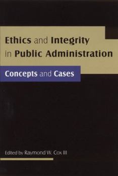 Paperback Ethics and Integrity in Public Administration Book