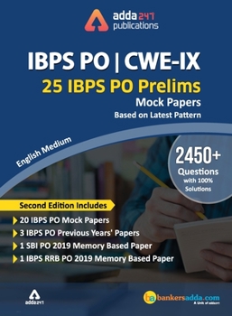 Paperback IBPS PO 2019 Prelims Mocks Papers (English Printed Edition) Book