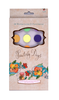 Misc. Supplies Painterly Days - 18 Watercolors: 18 Watercolors & Paintbrush Book