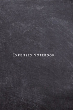 Expenses Notebook: Black daily payment log, bill record keeping book, monthly expense ledger tracker for business, household and personal finance.