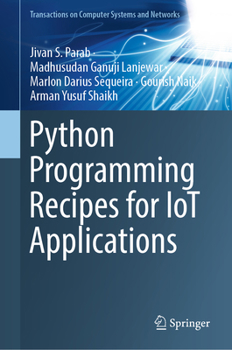 Hardcover Python Programming Recipes for Iot Applications Book