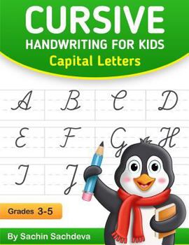 Paperback Cursive Handwriting for Kids: Capital Letters Book