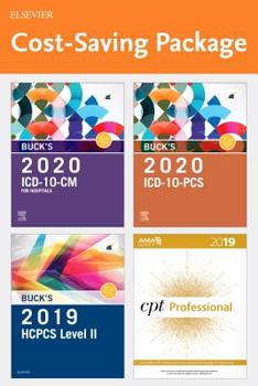 Paperback Buck's 2020 ICD-10-CM Hospital Edition, Buck's 2020 ICD-10-PCs Edition, 2019 HCPCS Professional Edition and AMA 2019 CPT Professional Edition Package Book