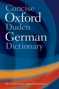 Hardcover Concise Oxford-Duden German Dictionary Book