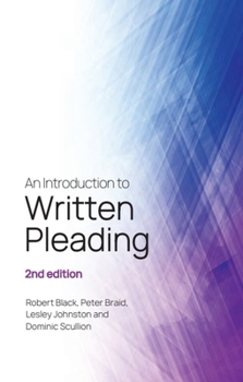 Paperback An Introduction to Written Pleading: 2nd Edition Book