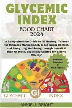 Paperback Glycemic Index Food Chart 2024: "A Comprehensive Guide to GI Mastery, Tailored for Diabetes Management, Blood Sugar Control, and Energizing Well-being Book