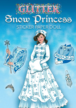 Paperback Glitter Snow Princess Sticker Paper Doll Book