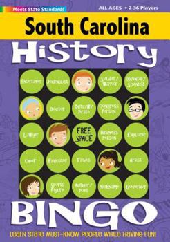 Hardcover South Carolina History Bingo Game Book