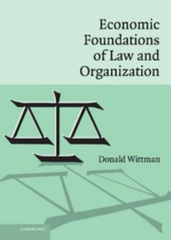 Hardcover Economic Foundations of Law and Organization Book