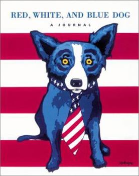 Spiral-bound Red, White and Blue Dog: A Journal Book