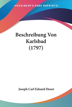 Paperback Beschreibung Von Karlsbad (1797) Book