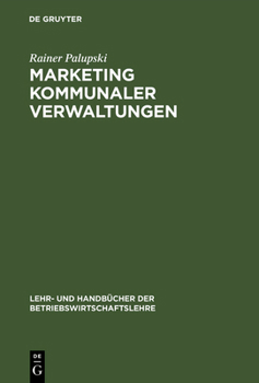 Hardcover Marketing kommunaler Verwaltungen [German] Book