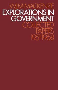 Paperback Explorations in Government: Collected Papers: 1951-1968 Book