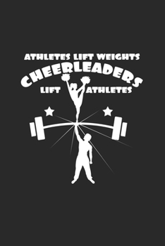 Paperback Cheerleaders lift athletes: 6x9 Cheerleading - blank with numbers paper - notebook - notes Book