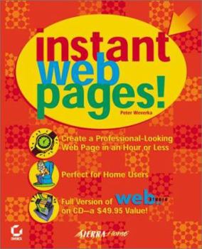 Paperback Instant Web Pages [With CDROM] Book