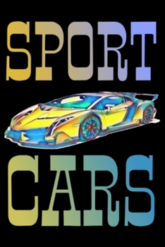 Paperback sport cars, notebook 6?9 100 page Book