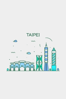 Paperback Taipei Minimalist Travel Notebook [Lined] [6x9] [110 pages] Book