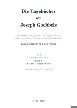 Hardcover Oktober - Dezember 1942 [German] Book