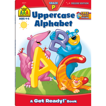 Paperback School Zone Uppercase Alphabet Workbook Book