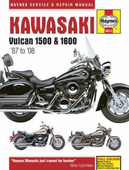 Hardcover Kawasaki Vulcan 1500 & 1600 '87 to '08 (Haynes Service & Repair Manual) Book
