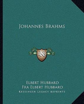 Paperback Johannes Brahms Book