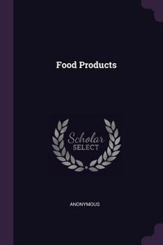 Paperback Food Products Book