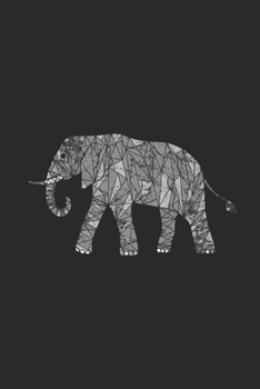 Elephant Mosaic: Graph Paper Notebook (6" x 9" - 120 pages) ~ Animal Mosaic Themed Notebook for Daily Journal, Diary, Gift