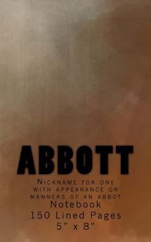 Paperback Abbott: Nickname for one with appearance or manners of an abbot Book