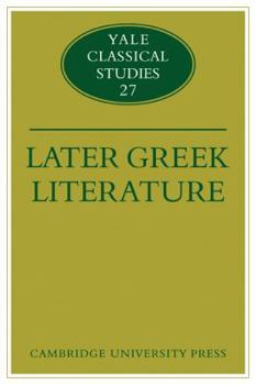 Paperback Later Greek Literature Book