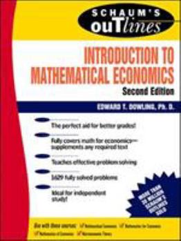 Paperback Schaum's Outline of Theory and Problems of Introduction to Mathematical Economics Book