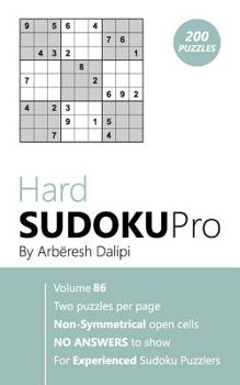 Paperback Hard Sudoku Pro: Book for Experienced Puzzlers (200 puzzles) Vol. 86 Book